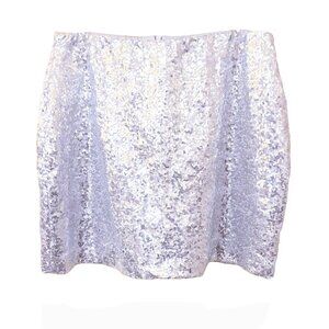 Silver Sequin Mini Skirt - NEW! Women's Large by Tipsy Elves